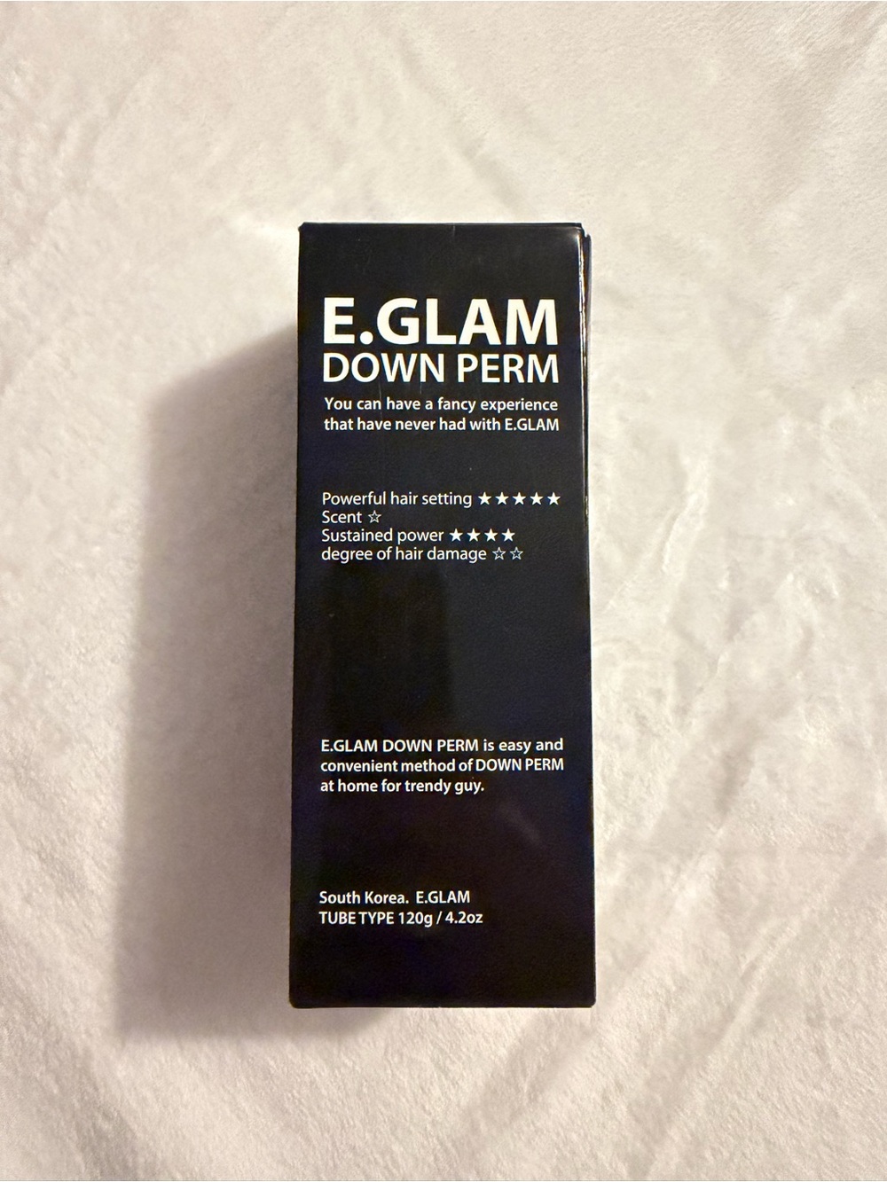 E.GLAM Down Perm for Men Straight Perm Kit
